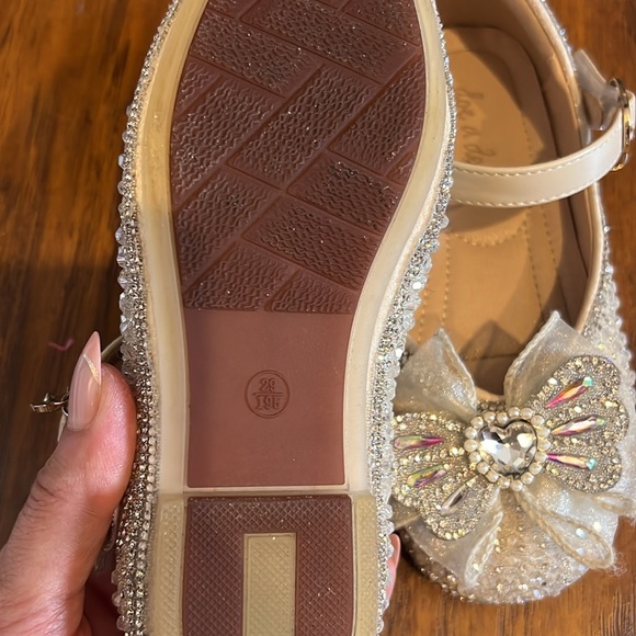 Crystal pearl little girls, ballet shoes - Picture 8 of 8